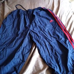 Adidas size Large Navy Blue track pants